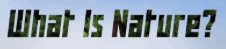 what is Nature?